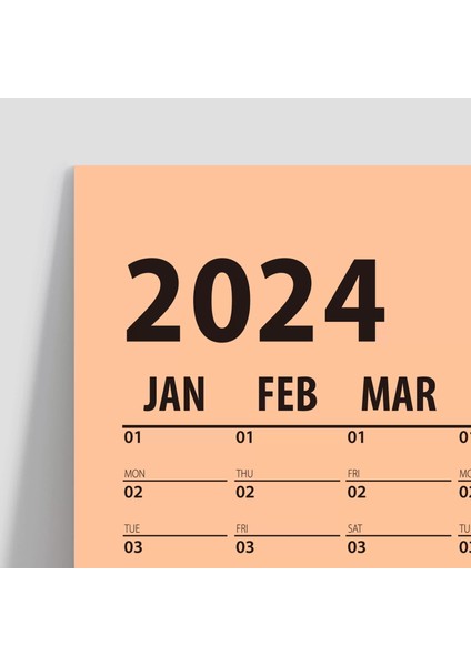 Yavruağzı 2025 Yıllık Planlama Takvim 2025 Yılı Duvar Takvimi Yıllık Planlayıcı Boyut 35 x 50 cm fiyatları