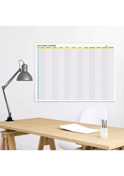 2025 Yıllık Planlayıcı Duvar Takvimi Sade Modern Fonksiyonel Tasarım Boyut 70 x 100 cm