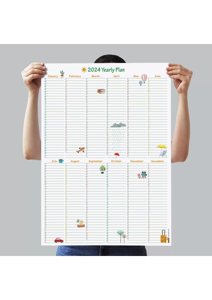 2025 Yıllık Planlayıcı Duvar Takvimi Seyahat Modu 2025 Planlayıcı Takvim Aylık Planlayıcı 2025 Year Planner 2025 Wall Calendar Travel Boyut 70 x 100 cm fiyatları