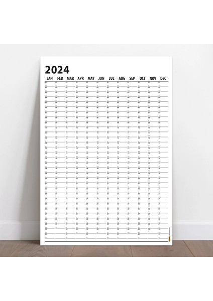 2025 Yıllık Planlayıcı Duvar Takvimi 2025 Takvim Büyük Duvar Takvimi Siyah Beyaz Takvim Boyut 50 x 70 cm