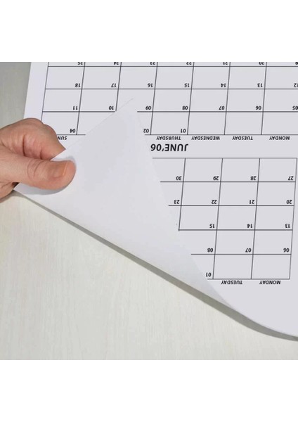 2025 Yıllık Planlayıcı Duvar Takvimi Beyaz Renkli Kağıt Boyut 70 x 100 cm indirimleri