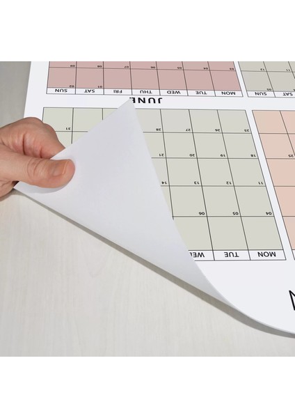 2025 Yıllık Planlayıcı Duvar Takvimi Boho Renk 2025 Takvimi Büyük Duvar Takvimi Boyut 50 x 70 cm indirimleri