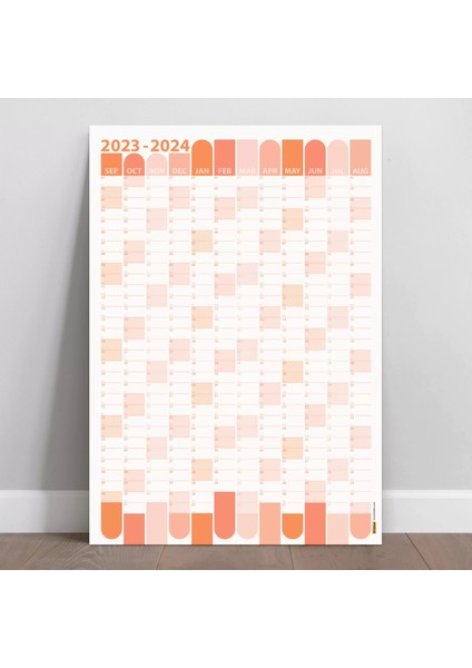 Eylül Başlangıç 2024 2025 Akademik Takvim Akademik Planlayıcı Takvim Duvar Takvimi Boyut 35 x 50 cm