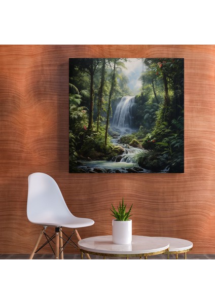 Dünyanın En Güzel Manzaraları - Görkemli Şelale Kanvas Tablo - Dünyanın En Güzel Manzaraları, Duvar Dekorasyonu, Ihtişam, Kanvas Tablo, 30X30