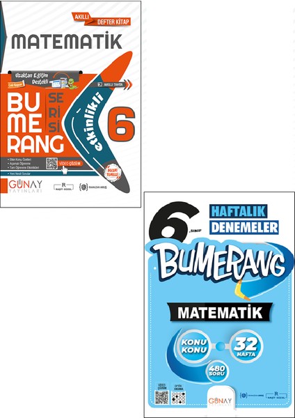 6. Sınıf Bumerang Matematik - 32 Haftalık Matematik Deneme Seti