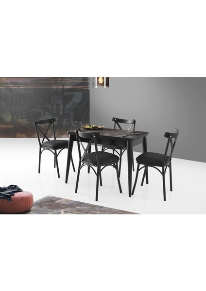 Damla Bahar Mdf Mutfak Masa Sandalye Takımı 60X100CM