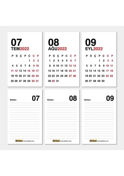 Haftalık Planlayıcı 2025 Masa Takvimi Kraft fırsatları