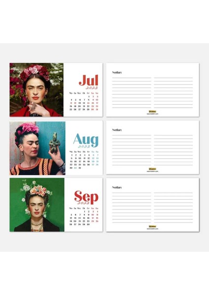 Frida Kahlo Masa Takvimi 2025 Takvimi