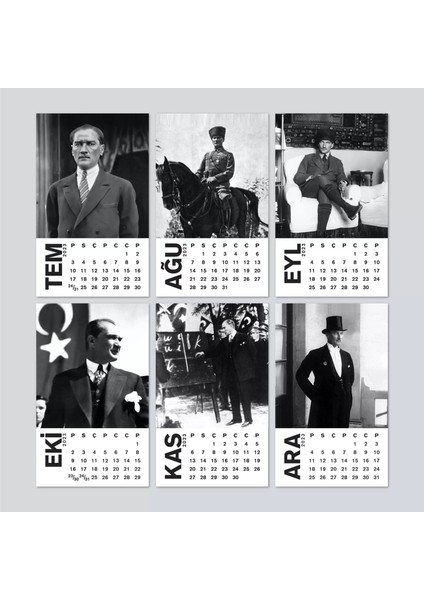 Haftalık Planlamalı Atatürk Masa Takvimi Atatürk Takvimi 2025 Takvim ve Haftalık Planlama Ikisi Bir
