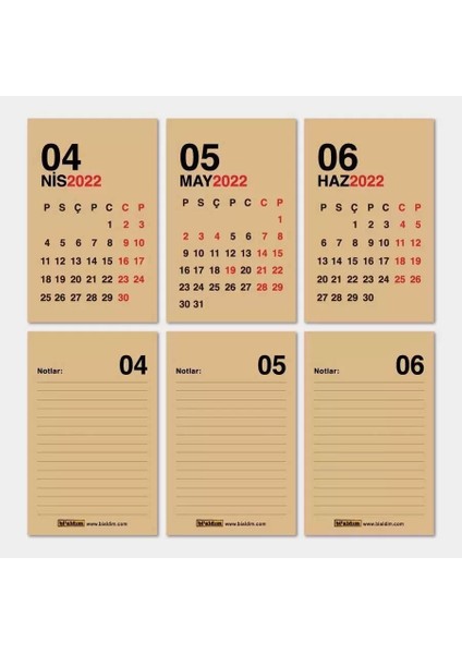 Haftalık Planlayıcı 2025 Masa Takvimi Siyah Kraft modelleri