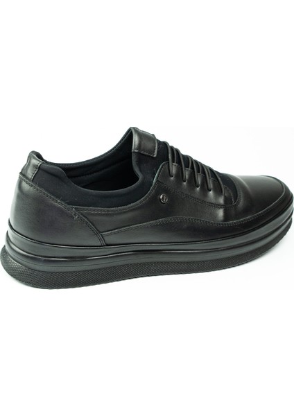 6060 Siyah Deri Büyük Numara Erkek Günlük Ayakkabı fırsatları