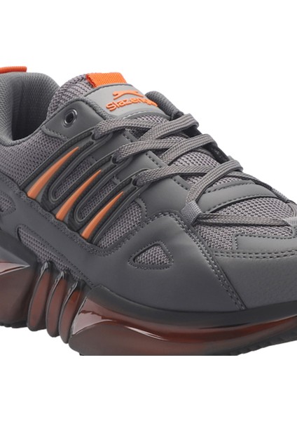 ZALAR Erkek Sneaker Koşu & Yürüyüş Ayakkabısı Koyu Gri / Turuncu fırsatları