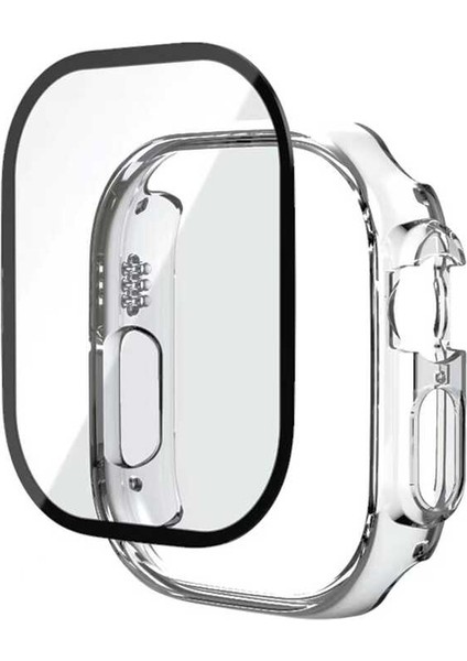 Apple Watch Ultra / Ultra 2 49MM Önü Açık Sert Plastik Kılıf + Ekran Koruma Filmi - FC624