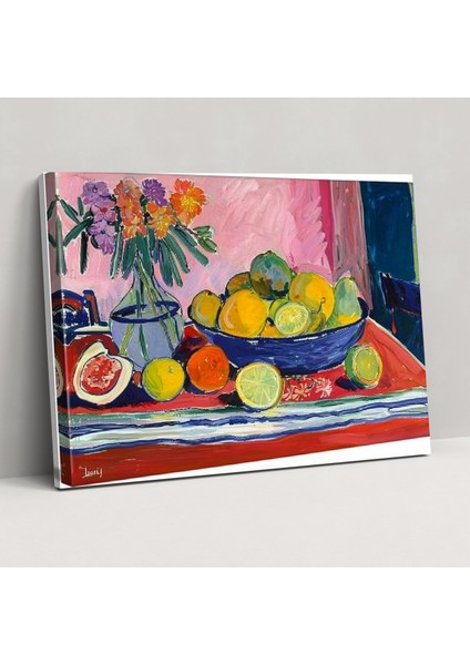 Henri Matisse Natürmort Kanvas Tablo - Henri Matisse, Duvar Sanatı, Duvar Dekorasyonu, Kanvas Tablo, 50X30