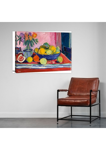 Henri Matisse Natürmort Kanvas Tablo - Henri Matisse, Duvar Sanatı, Duvar Dekorasyonu, Kanvas Tablo, 50X30
