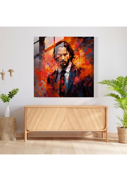 John Wick Cam Baskı - John Wick, Dynamic, John Wick, Soyut Sanat Eseri, 30X30