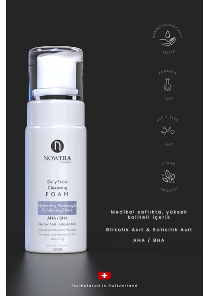 Makyaj ve Yüz Temizleme Köpüğü, Sivilce, Akne, Siyah Nokta Karşıtı Yüz Temizleyici, Salisilik Asit fiyatları