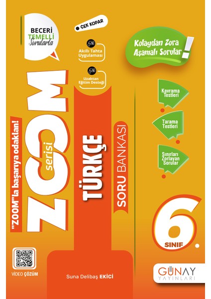 6. Sınıf Zoom Türkçe - Hız Yayınları 6. Sınıf Türkçe Soru Bankası