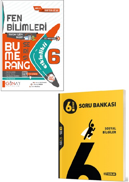 6. Sınıf Bumerang Fen Bilimleri - Hız Yayınları 6. Sınıf Sosyal Bilgiler Soru Bankası