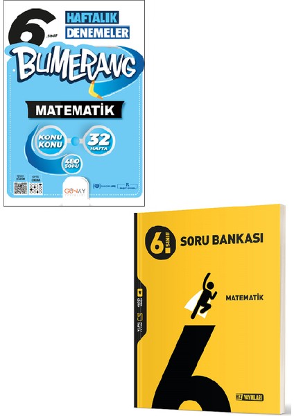 6. Sınıf Bumerang 32 Hafta Deneme Matematik - Hız Yayınları 6. Sınıf Matematik Soru Bankası