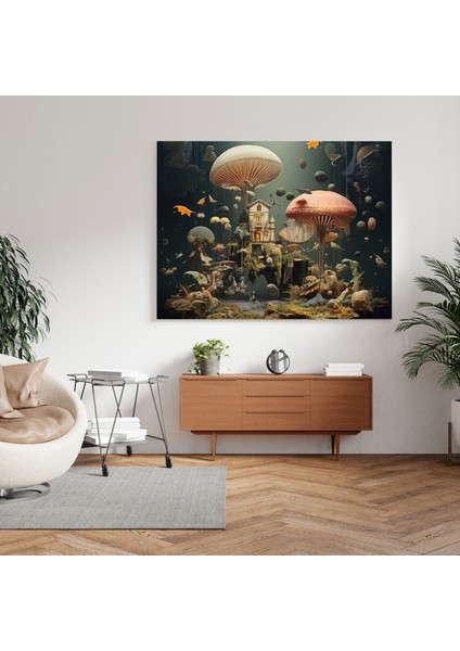 Bohem Rüya Manzarası Kanvas Tablo - Bohem, Kanvas Tablo, Duvar Dekorasyonu, Kanvas Tablo Duvar Sanatı, 30X30