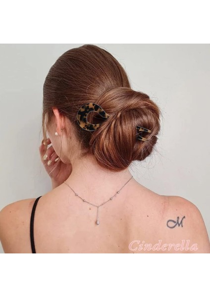 Leopar Desen France-Handmade Lüks Kemik Topuz Tokası - Kalın Saçlara Uygun Çubuk Saç Topuz Tokası fiyatları