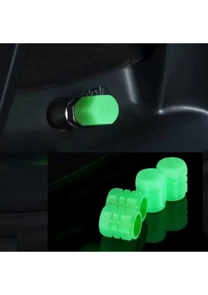 Sibop Kapağı Fosforlu Gece Parlayan Motor Jant Işığı LED Hareket Sensörlü 4 Adet modelleri