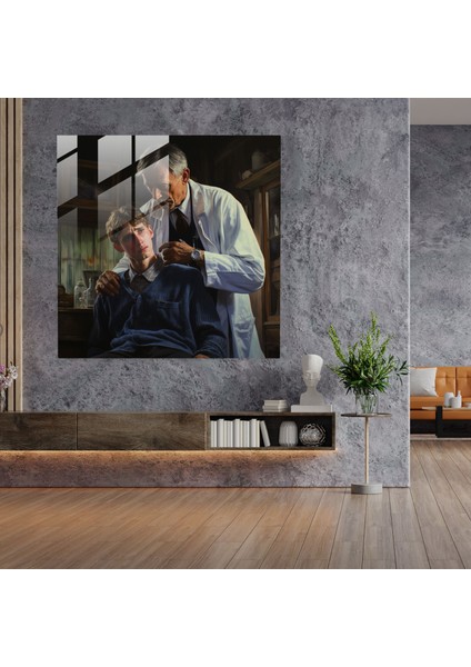 Ilaç Şefkat Cam Baskı - Tıp, Cam Baskı, Cam Duvar Sanatı, Cam Sanatı, 30X30