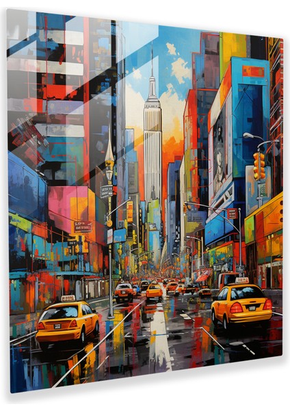 Şehir Vibrance Cam Baskı: Kentsel Kaleydoskop, 30X30