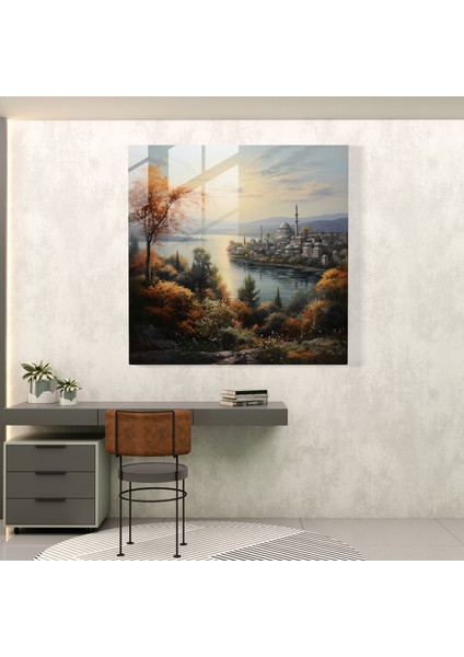 Osmanlı Cam Baskı - Osmanlı Imparatorluğu, Ev Dekorasyonu, Osmanlı Manzaraları, Cam Baskı, 30X30