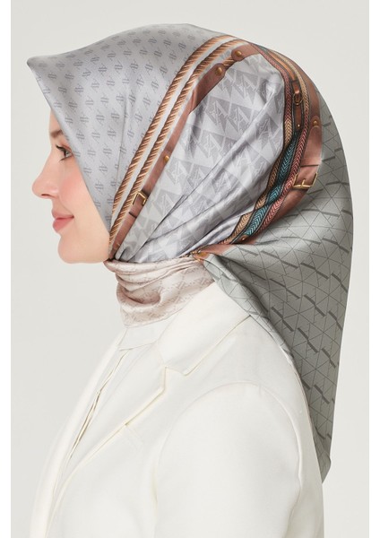 Nostalji Serisi Twill Ipek Eşarp 8519D 35