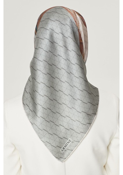 Nostalji Serisi Twill Ipek Eşarp 8519D 35