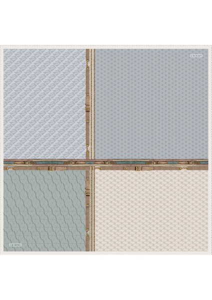 Nostalji Serisi Twill Ipek Eşarp 8519D 35