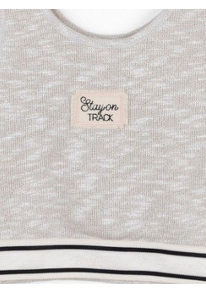 Kız Çocuk Simli Triko Kumaş Crop Bluz
