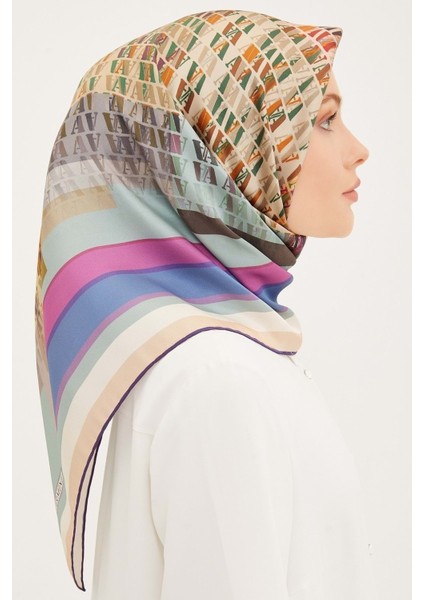 Nostalji Serisi Twill Ipek Eşarp 8934D 26