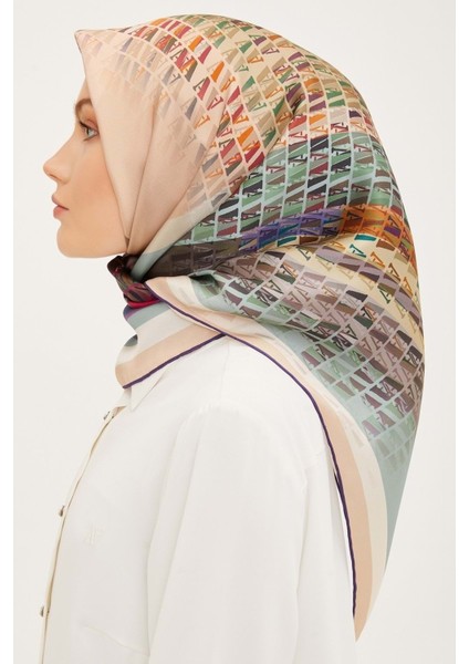 Nostalji Serisi Twill Ipek Eşarp 8934D 26