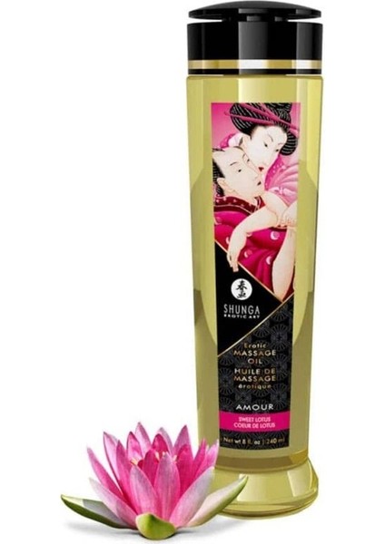 Lotus Çiçeği Aromalı Erotik Masaj Yağı - 240 ml