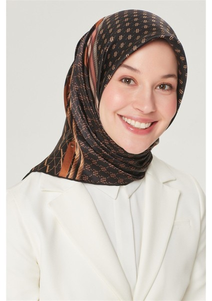Nostalji Serisi Twill Ipek Eşarp 8519D 01