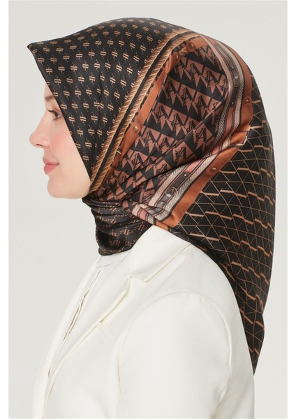Nostalji Serisi Twill Ipek Eşarp 8519D 01