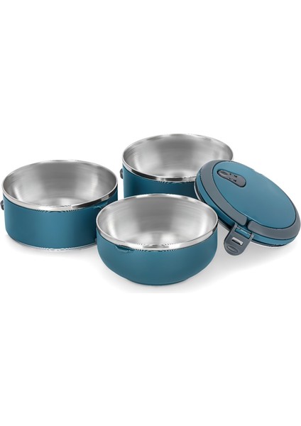 3 Katlı Sefer Tası Yemek Termosu Saklama Kabı Antrasit Mavi modelleri