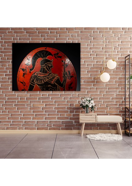 Antik Silahlar Kanvas Tablo - Mızraklı ve Kalkanlı Savaşçı - Antik Silahlar, Ev Dekorasyonu, Kanvas Tablo, Mızrak ve Kalkan, 50X30 fiyatları
