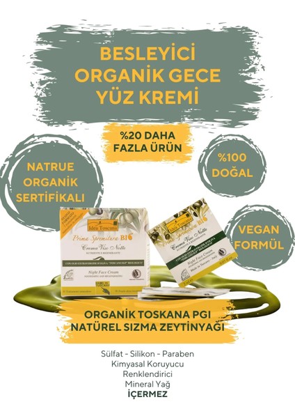 Prima Spremitura Bio Besleyici Gece Yüz Kremi - 60 ml