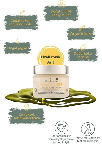 Prima Spremitura Bio Yaşlanma Etkileri Karşıtı Nemlendirici Yüz Kremi - 50 ml fiyatları