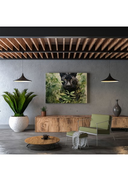 Kara Panter Duvar Sanatı - Kara Panter, Yumuşak, Ruhani, Kanvas, 30X30 fiyatları