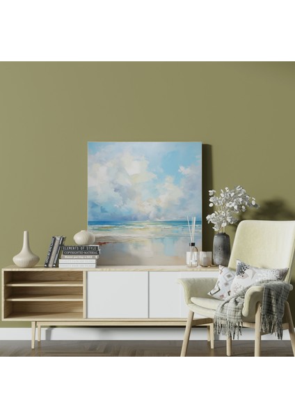 Plaj Tablosu - Huzurlu Manzara Kanvas Tablo - Plaj, Kanvas Tablo, Huzurlu Ambiyans, Plaj, 30X30 fiyatları