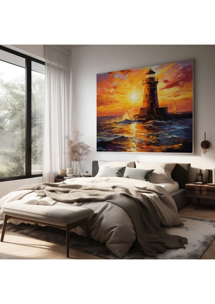 Empresyonist Gün Batımı Kız Kulesi Duvar Tablosu - Kız Kulesi, Kız Kulesi, Duvar Sanatı, Gün Batımı, 30X30 fiyatları