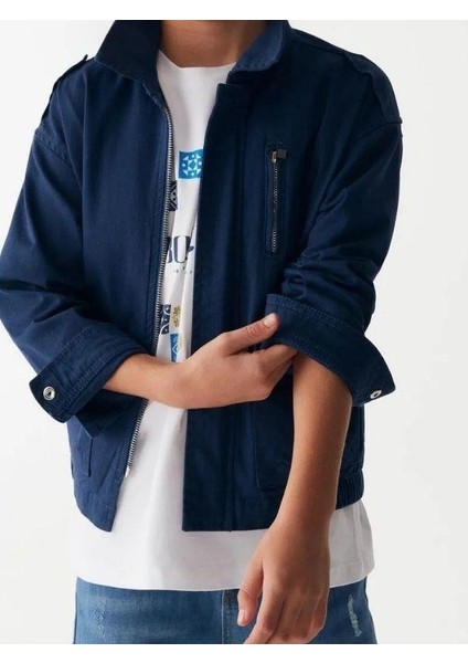 Çocuk Pamuklu Mevsimlik Cepli Ceket fırsatları