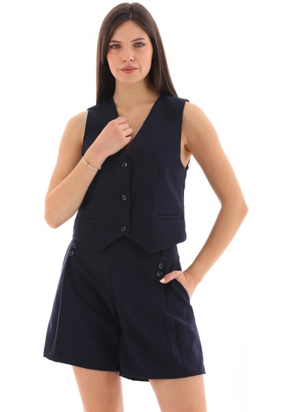 Düğmeli Yelek ve Şort Takımı fiyatları