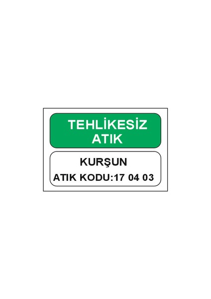 Atık Kodları Uyarı ve