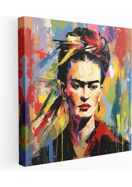 Frida Kahlo Kanvas Tablo - Soyut Ekspresyonist Resim - Frida Kahlo, Kanvas Tablo, Frida Kahlo, Kanvas Tablo, 30X30